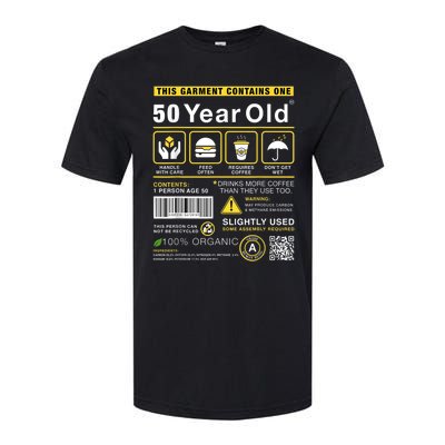 50 Year Old Package Contains Funny 50th Birthday Humor Softstyle® CVC T-Shirt