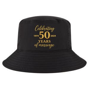 50 Years Of Marriage 1974 50th Wedding Anniversary Cool Comfort Performance Bucket Hat