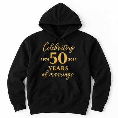 50 Years Of Marriage 1974 50th Wedding Anniversary Hoodie