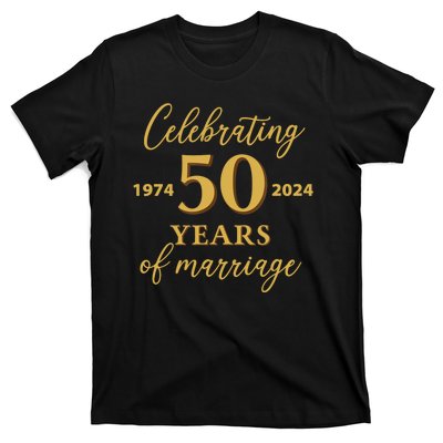 50 Years Of Marriage 1974 50th Wedding Anniversary T-Shirt