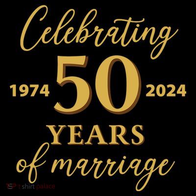 50 Years Of Marriage 1974 50th Wedding Anniversary T-Shirt