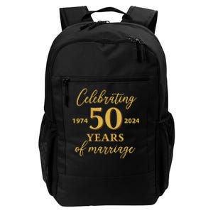 50 Years Of Marriage 1974 50th Wedding Anniversary Daily Commute Backpack