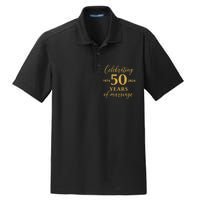 50 Years Of Marriage 1974 50th Wedding Anniversary Dry Zone Grid Polo