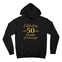 50 Years Of Marriage 1974 50th Wedding Anniversary Tall Hoodie