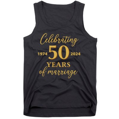 50 Years Of Marriage 1974 50th Wedding Anniversary Tank Top