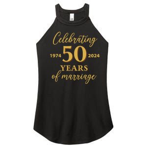 50 Years Of Marriage 1974 50th Wedding Anniversary Women's Perfect Tri Rocker Tank