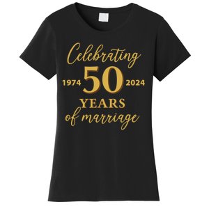 50 Years Of Marriage 1974 50th Wedding Anniversary Women's T-Shirt