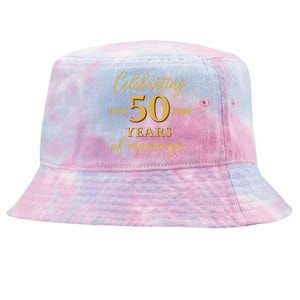 50 Years Of Marriage 1974 50th Wedding Anniversary Tie-Dyed Bucket Hat