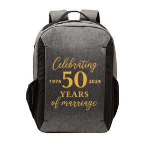 50 Years Of Marriage 1974 50th Wedding Anniversary Vector Backpack