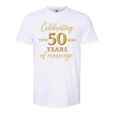 50 Years Of Marriage 1974 50th Wedding Anniversary Softstyle® CVC T-Shirt