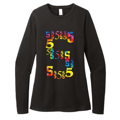 5 Year Old Birthday 5th BDay Number 5 Womens CVC Long Sleeve Shirt