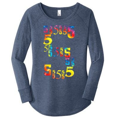 5 Year Old Birthday 5th BDay Number 5 Women's Perfect Tri Tunic Long Sleeve Shirt