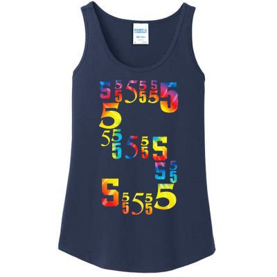 5 Year Old Birthday 5th BDay Number 5 Ladies Essential Tank