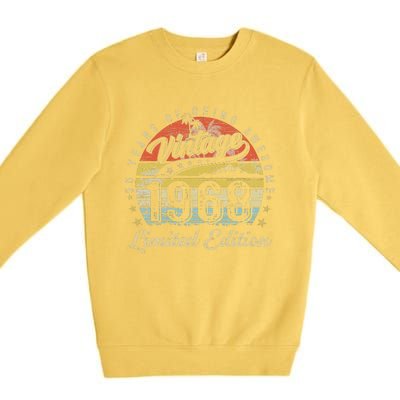 55 Year Old Gifts Vintage 1968 Limited Edition 55th Birthday Premium Crewneck Sweatshirt