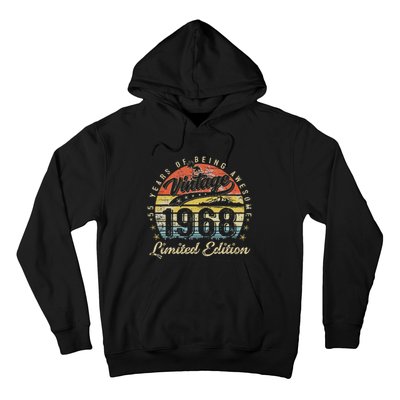 55 Year Old Gifts Vintage 1968 Limited Edition 55th Birthday Hoodie