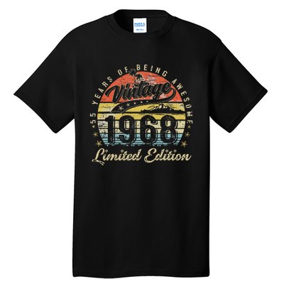 55 Year Old Gifts Vintage 1968 Limited Edition 55th Birthday Tall T-Shirt