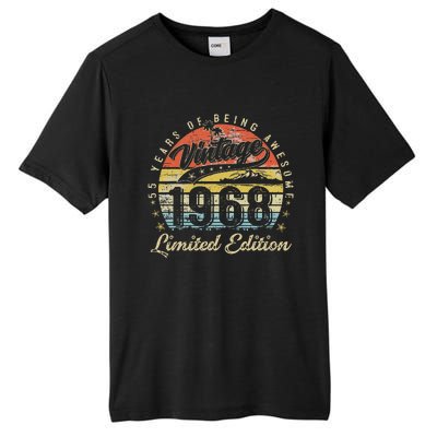 55 Year Old Gifts Vintage 1968 Limited Edition 55th Birthday Tall Fusion ChromaSoft Performance T-Shirt