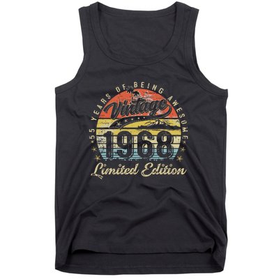 55 Year Old Gifts Vintage 1968 Limited Edition 55th Birthday Tank Top