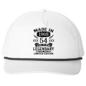 54 Years Old Made In 1968 Shirt 54th Birthday Gift Snapback Five-Panel Rope Hat