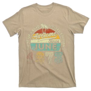 50 Year Old Awesome Since June 1973 50th Birthday T-Shirt