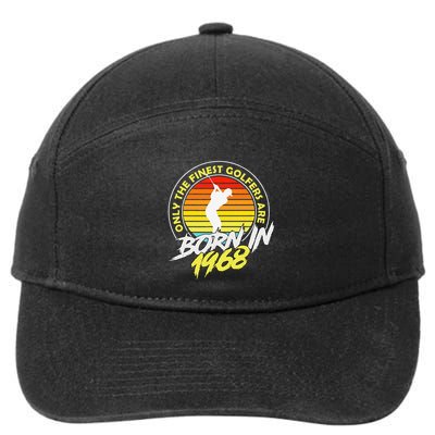 55 Year Old Golfer. Born In 1968 55th Birthday Golf 7-Panel Snapback Hat