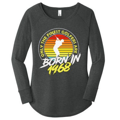 55 Year Old Golfer. Born In 1968 55th Birthday Golf Women's Perfect Tri Tunic Long Sleeve Shirt