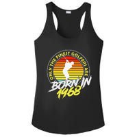 55 Year Old Golfer. Born In 1968 55th Birthday Golf Ladies PosiCharge Competitor Racerback Tank