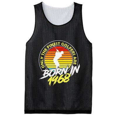 55 Year Old Golfer. Born In 1968 55th Birthday Golf Mesh Reversible Basketball Jersey Tank