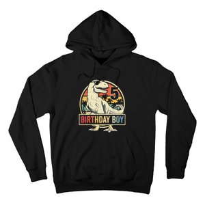 5 Year Old  5th Birthday  T Rex Dinosaur Hoodie