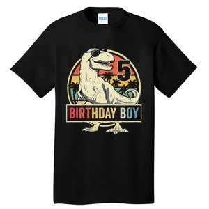 5 Year Old  5th Birthday  T Rex Dinosaur Tall T-Shirt