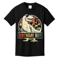 5 Year Old  5th Birthday  T Rex Dinosaur Kids T-Shirt