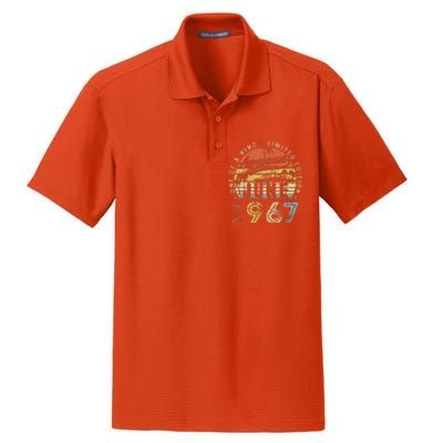 56 Year Old Awesome Since June 1967 56th Birthday Dry Zone Grid Polo