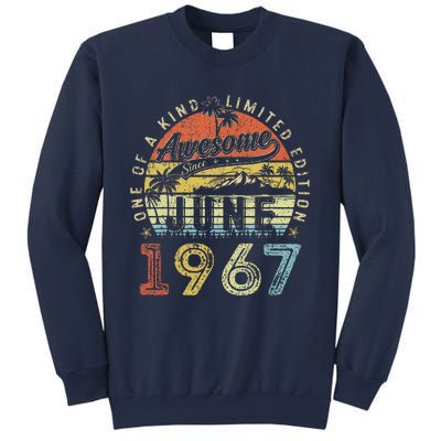 56 Year Old Awesome Since June 1967 56th Birthday Sweatshirt