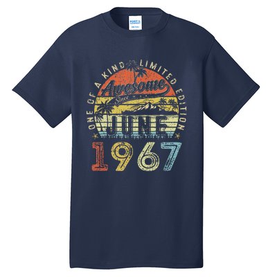 56 Year Old Awesome Since June 1967 56th Birthday Tall T-Shirt