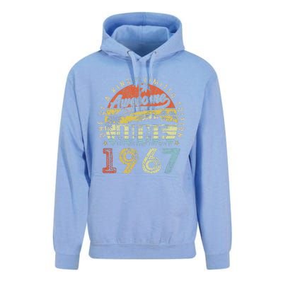 56 Year Old Awesome Since June 1967 56th Birthday Unisex Surf Hoodie