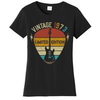 50 Years Old Gift Vintage 1973 Guitar Player 50th Birthday Women's T-Shirt