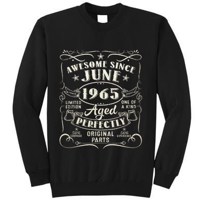 58 Year Old Awesome Since June 1965 58th Birthday Sweatshirt
