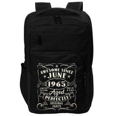 58 Year Old Awesome Since June 1965 58th Birthday Impact Tech Backpack