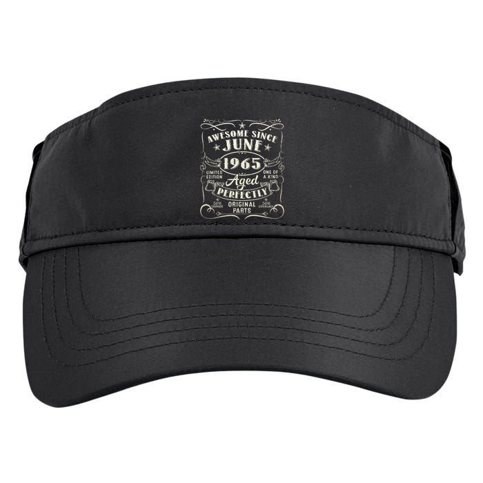 58 Year Old Awesome Since June 1965 58th Birthday Adult Drive Performance Visor