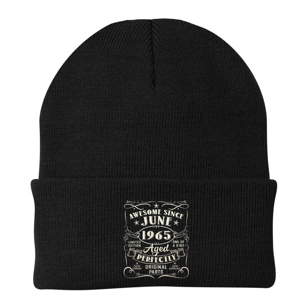 58 Year Old Awesome Since June 1965 58th Birthday Beanie
