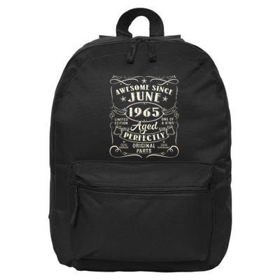 58 Year Old Awesome Since June 1965 58th Birthday 16 in Basic Backpack