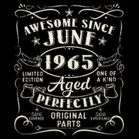 58 Year Old Awesome Since June 1965 58th Birthday 16 in Basic Backpack