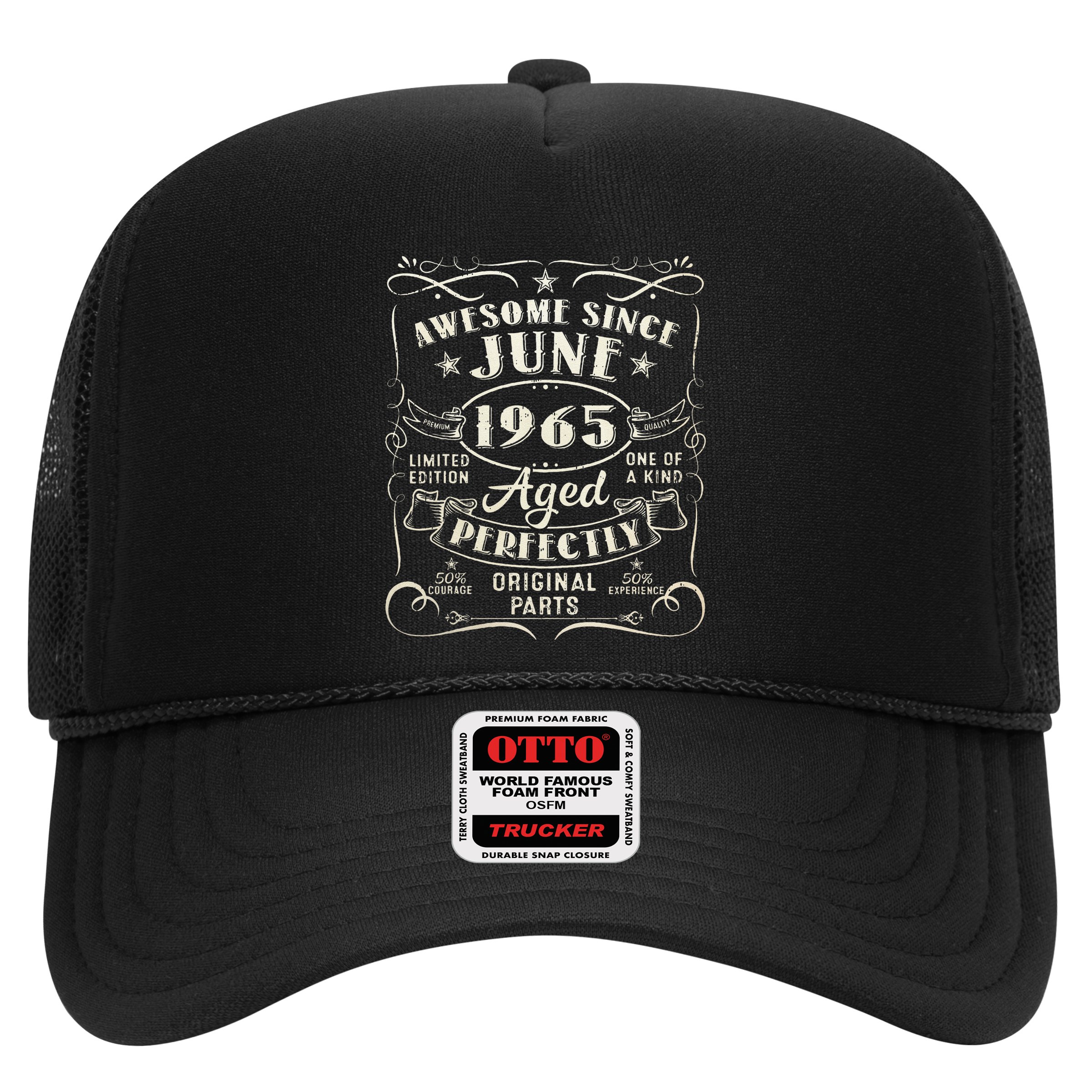 58 Year Old Awesome Since June 1965 58th Birthday Hat