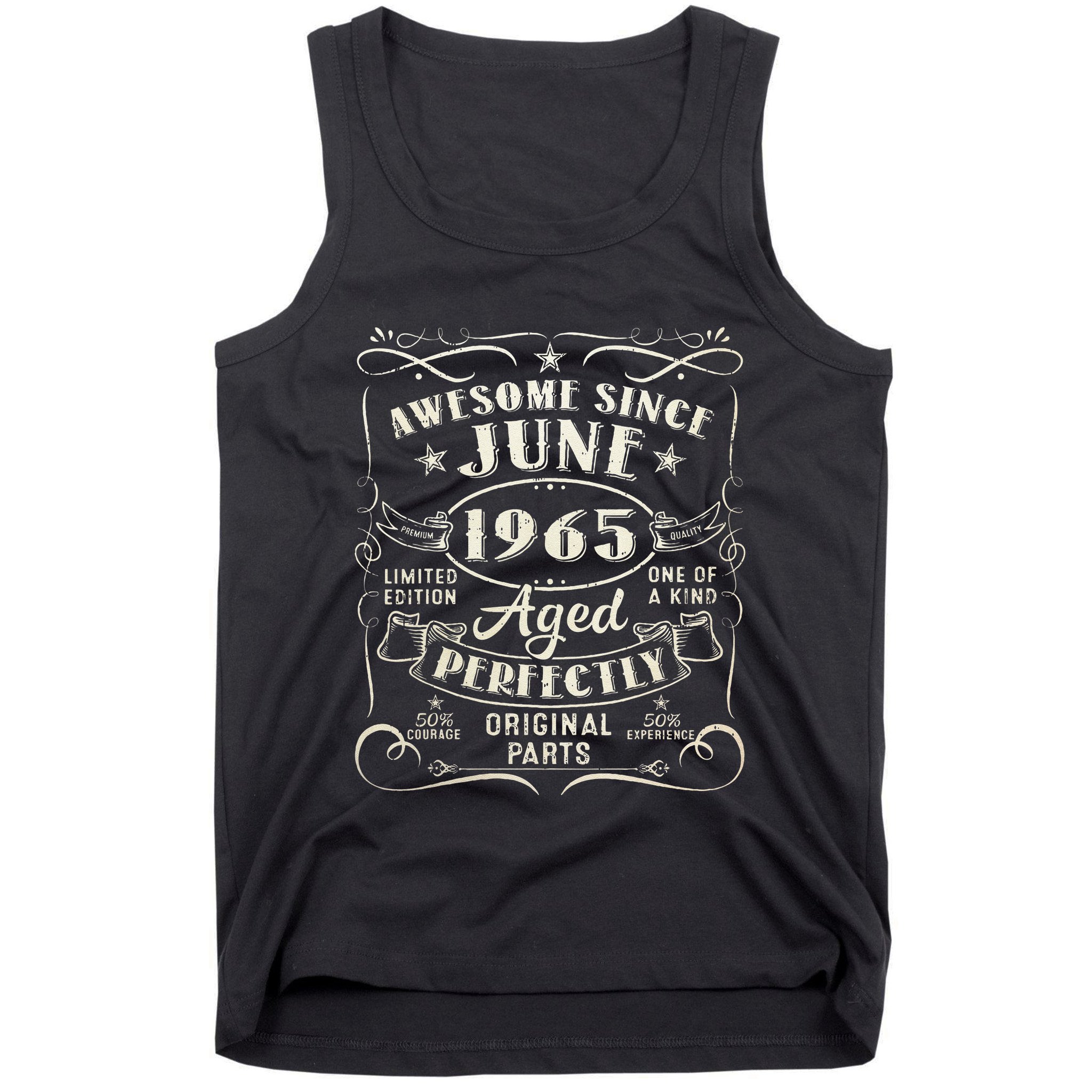 58 Year Old Awesome Since June 1965 58th Birthday Tank Top