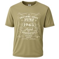 58 Year Old Awesome Since June 1965 58th Birthday Cooling Performance Crew T-Shirt