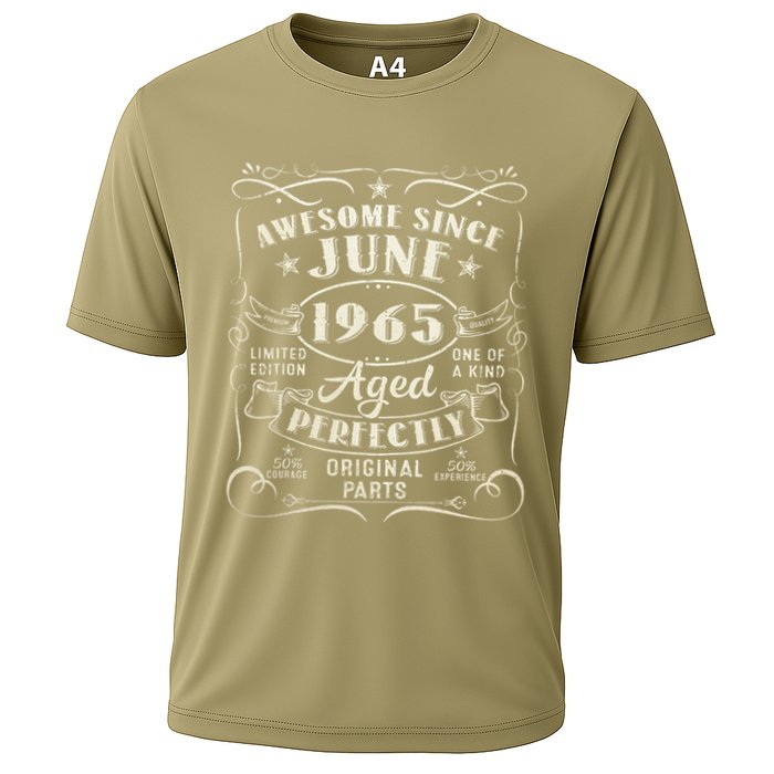 58 Year Old Awesome Since June 1965 58th Birthday Cooling Performance Crew T-Shirt