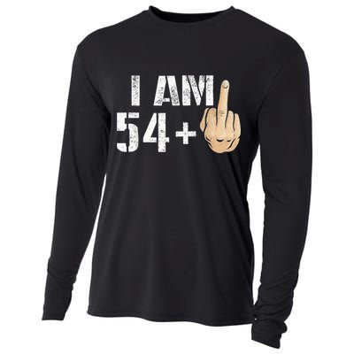 55 Years Old Fun 55th Birthday Gift Ideas Christmas Cooling Performance Long Sleeve Crew