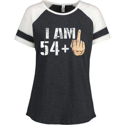 55 Years Old Fun 55th Birthday Gift Ideas Christmas Enza Ladies Jersey Colorblock Tee