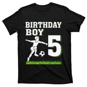 5 Year Old Soccer 5th Birthday Party Theme T-Shirt