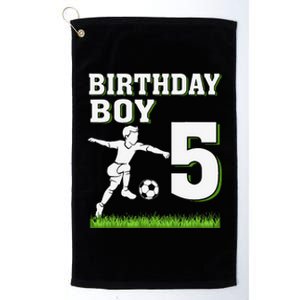 5 Year Old Soccer 5th Birthday Party Theme Platinum Collection Golf Towel